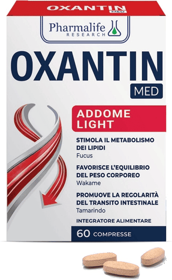 Pharmalife research Oxantin Med Addome Light Integratore per Equilibrio Intestinale e Metabolismo 60 Compresse