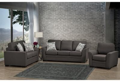 Reeves 3 Pieces Fabric Living Room Set