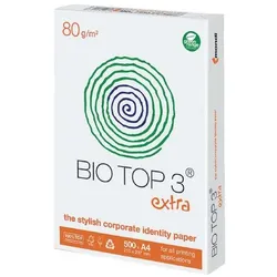 MONDI Bio Top 3 DIN A4 Druckerpapier 80 g/m2 Matt Weiß 500 Blatt