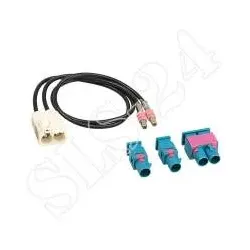 Antennenadapter Doppel-FAKRA (w) 90° 1 x Doppel-FAKRA (m)