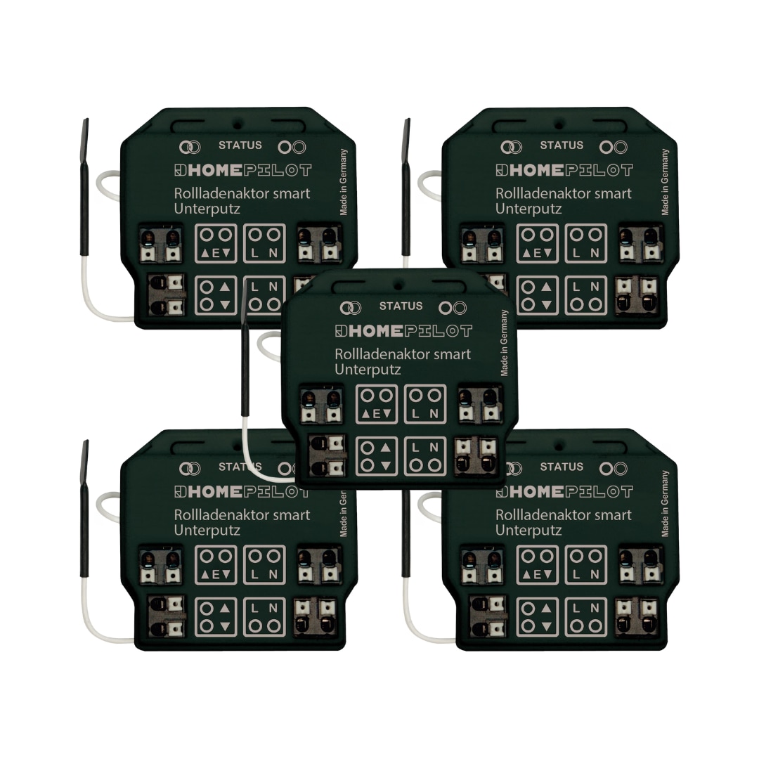Homepilot Rollladenaktor smart - Unterputz . 5er Pack