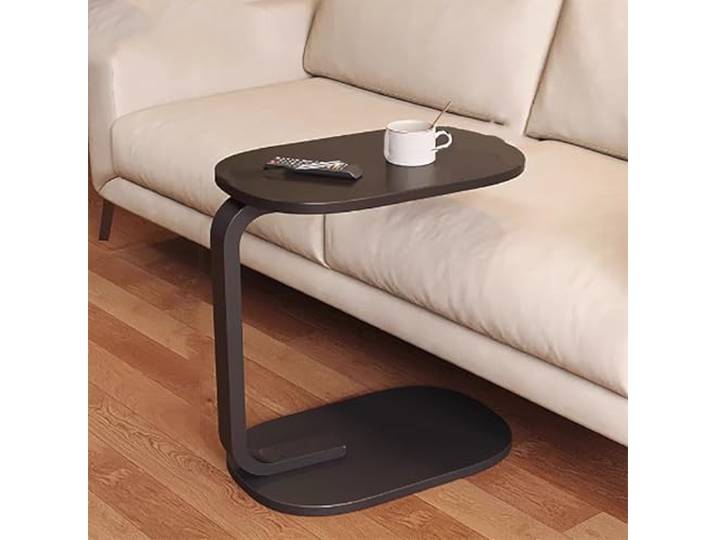 JIiopCFegh Moderner, ausziehbarer Beistelltisch for Sofa und Bett(Black2)