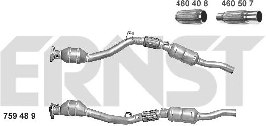 Ernst Katalysator Set 759489 Links Für Vag