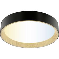 Brilliant G81090/76 Deckenleuchte LED 39cm Deckenleuchte LED LED fest eingebaut Holz (hell), Schwarz