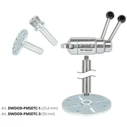 WOODCUT PRO-MOUNT Spannvorrichtung Komplett SET mit Zapfen 25,4 mm
