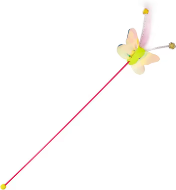 Inspire Curations Interactive Butterfly & Feather Cat Teaser Wand Toy a