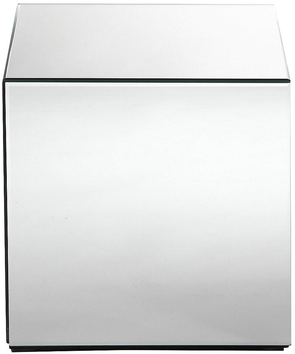 Vente-unique Bijzettafel CUBIX in spiegelglas en MDF