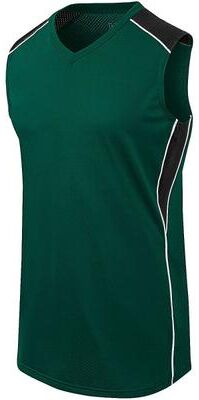 Augusta Sportswear 312163 Athletic Girls Dynamite Jersey T-Shirt in Forest Green/Black/White size Medium   Polyester/Spandex Blend