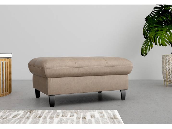 Stauraumhocker SIT & MORE Maggiore , grau (taupe), B:102cm H:48cm T:67cm, 100% Polyester, Hocker, Stauraumhocker, mit Stauraum