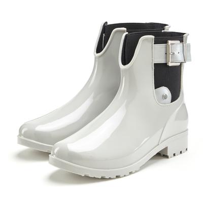 Gummistiefelette VIVANCE "Herbststiefelette", Damen, Gr. 41, Textil, grau, Obermaterial: 100% PVC. Decksohle: 100% Textilmaterial. Futter: 100% Textilmaterial. Laufsohle: 100% Synthetik, glänzend, unifarben, Basic, Schuhe Chelseaboots Gummiboots...