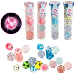 Toi-Toys 4+1 LED Flummi 5cm in Röhre 4f sortiert