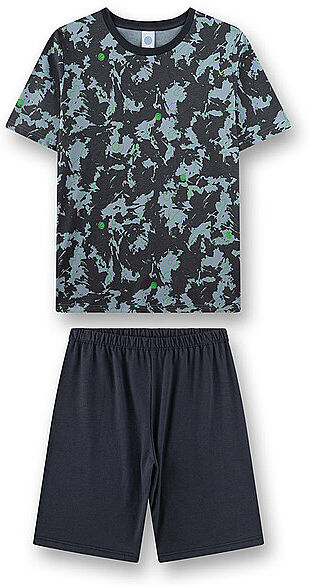 SANETTA Kinder Pyjama T-Shirt und Shorts dark slade grau   152 B