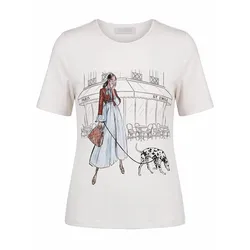 Rundhals-Shirt St. Emile weiss, 38