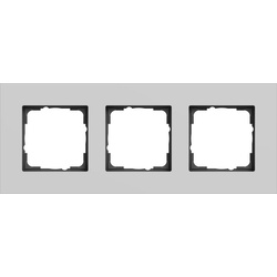Gira 0213405 Abdeckrahmen 3f Gira Esprit Alum.Grau m(lack.)