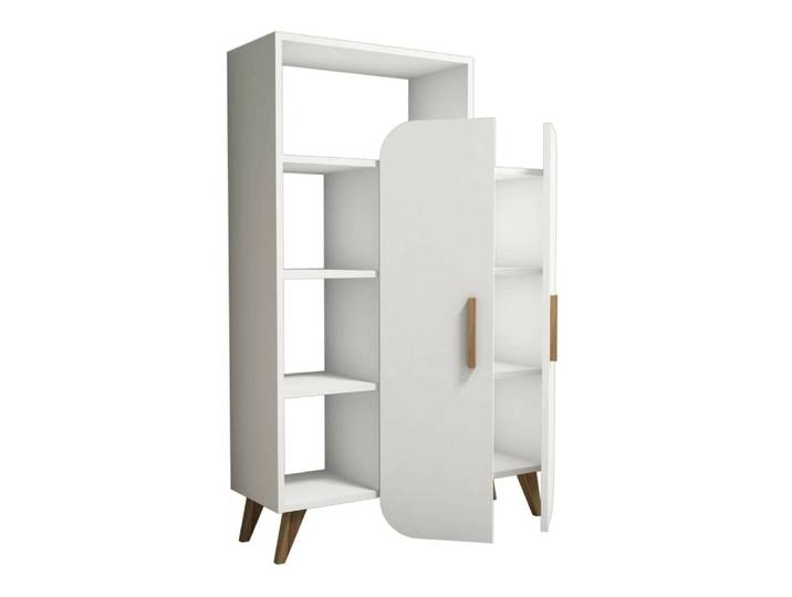 Buffet effet bois blanc 90x32 cm