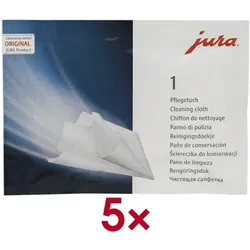 Jura Switzerland Pflegetücher für JURA Kaffeevollautomaten 5 Stück braun