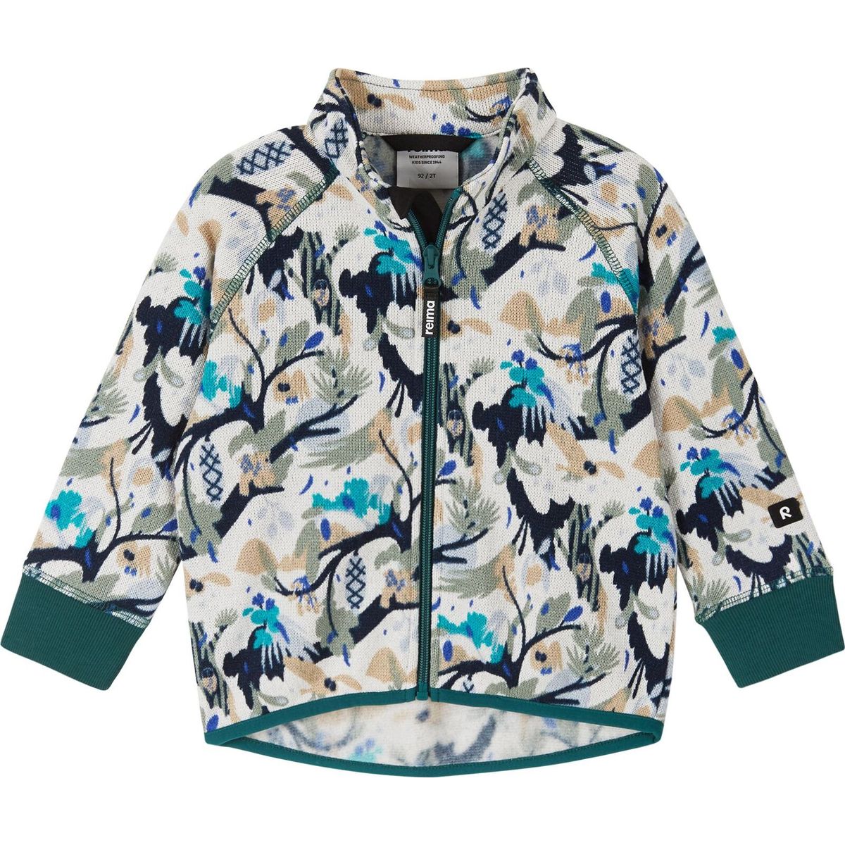 Reima Fleece Sweater, Ornament sparkly blue (66A5) 86 cm 5200043A66A5086