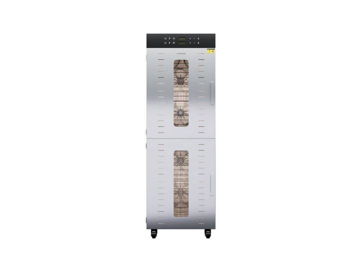 Klarstein Dörrautomat Master Jerky 500 Vertical 3000 W, Dörrautomat groß Pilze Obst Trockner Dörrgerät Dehydrator Edelstahl