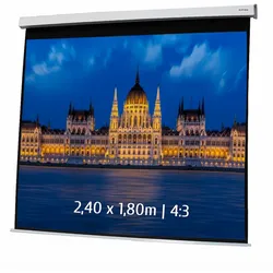 KIMEX - Motorleinwand 2,40 x 1,80m - Format 4:3