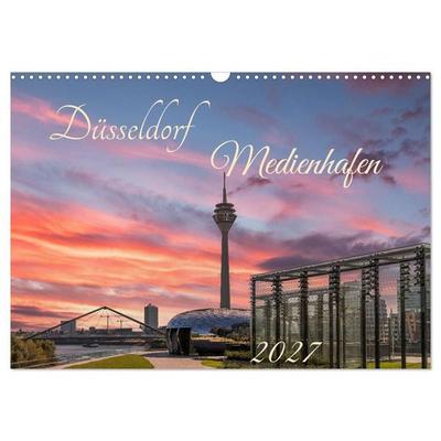 Düsseldorf Medienhafen (Wandkalender 2027 DIN A3 quer), CALVENDO Monatskalender