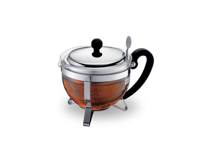 Teebereiter BODUM Chambord verchromt, 1 l , silber (silberfarben, transparent), H:15,7cm, Teeautomaten, Teebereiter