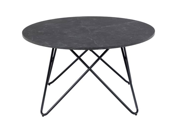 Salontisch Presley schwarz MDF, Metall B 80 T 80 cm