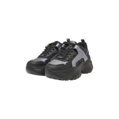 Sneaker BUFFALO "Buffalo BLISS", Damen, Gr. 38, schwarz, silber, Polyurethan, Schuhe Sneaker