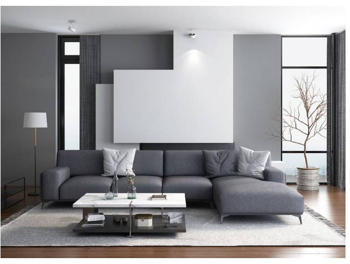 Xlmoebel Ecksofa Elegantes L-Form Sofa mit Lederpolsterung für maximalen Komfort, Ecksofa, Hergestellt in Europa