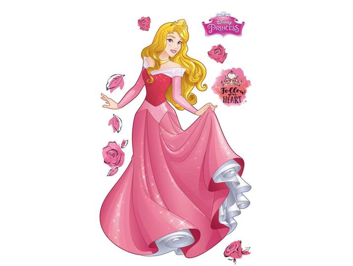 Komar Fototapete Prinzessin Aurora, Mehrfarbig, Papier, Prinzessin, 127x200 cm, Tapeten & Wandverkleidungen, Fototapeten