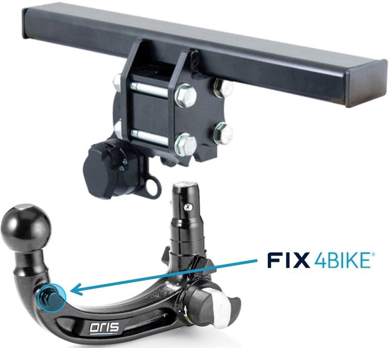 Attelage MG HS II (04/2024-) RDSOV Fix4Bike + Faisceau spécifique 7 broches Trail-Tec