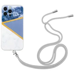 Hülle Handy Schutz für Apple iPhone 12 Pro Handykette Case Cover Bumper Etuis