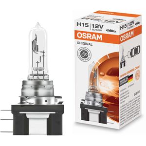 OSRAM Auto-Lampe Original Line, H15, 12 V / 55 Watt, Scheinwerferlampe, Halogen, 1 Stück
