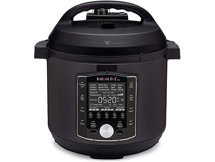 Instant Pot Pro Autocuiseur Multifonction 10 en 1\, 7\,6 L – Mijoteuse\, Cuiseur à Riz/Vapeur\, Sauteuse\, Yaourtière\, Sous Vide\, Stérilisateur – Acier Inoxydable