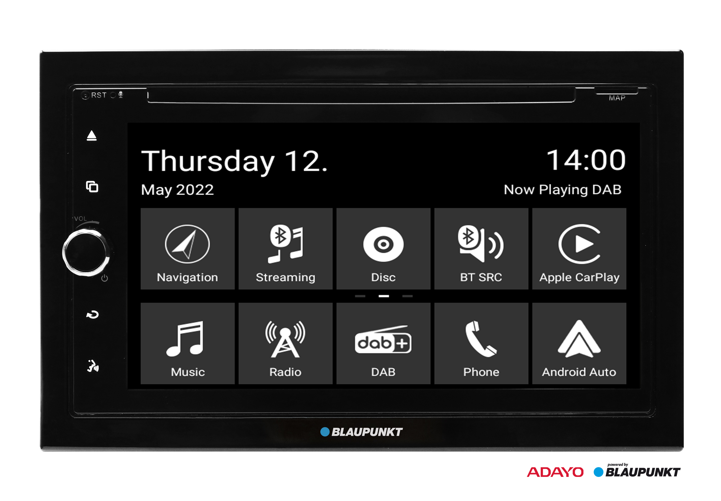 Blaupunkt Copenhagen 700 NAV CAR Moniceiver DAB+ Tuner, Apple CarPlay, Android Auto, Bluetooth-Freisprecheinrichtung