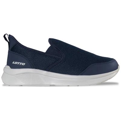 Sneaker LOTTO, Herren, Gr. 41, blau (navy, l'grau), Kunstfaser, Synthetik, Mesh, Schuhe Sneaker, - besonders bequem - ohne Schnüren