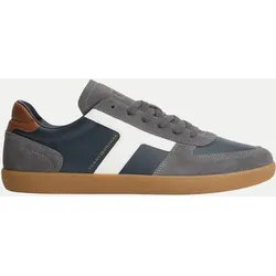 Ledersneaker TRIBECA mit Strukturmix Braun 41