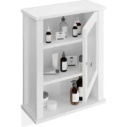 Relaxdays, Badezimmerschrank, Badschrank (42 x 18 x 52 cm)