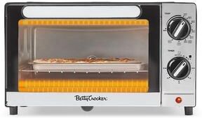 Betty Crocker 9L Toaster Oven, 2-Slice Toaster with Chrome Plated Front