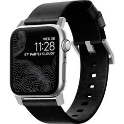 Nomad Modern Lthr. Black connect. Armbandschlaufe Silver, Schwarz NM1A41SM00