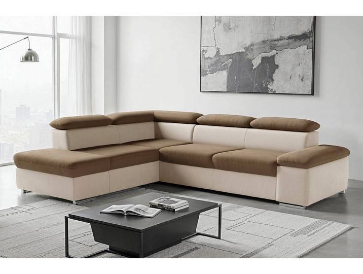 sit&more Ecksofa Valantine L-Form, B: 272 cm, Armteilverstellung, Kopfteilverstellung, optional Schlaffunktion, Komfortsofa, modern