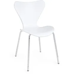 Stuhl Tessa 4er-Set, Kunststoff und Metall, modern, Weiß, pflegeleicht für Dein Zuhause