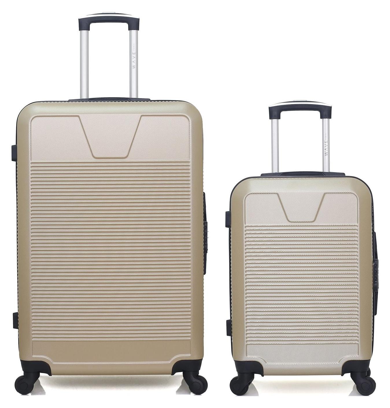 WAVE PARIS - 2er-Set - SELENGA-Reisekoffer (groß) und Handgepäckkoffer