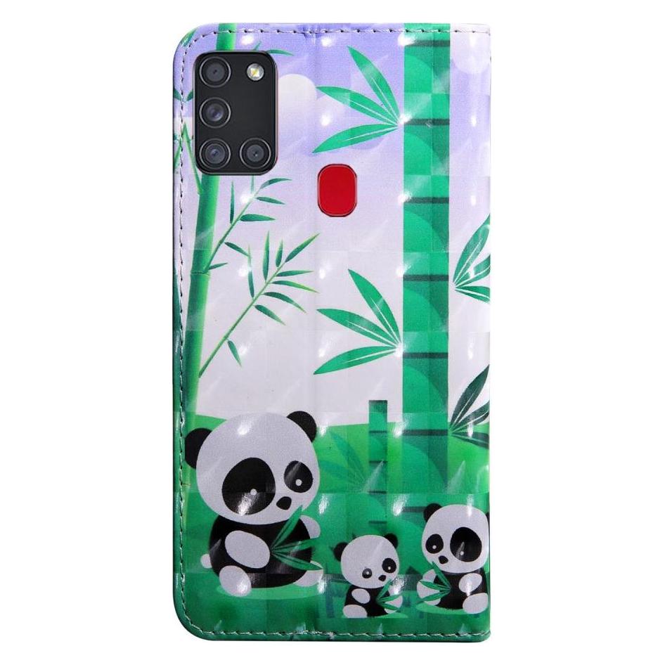 Cover-Discount Galaxy A21s - Etui Glitzer Effekt Panda (Samsung Galaxy A21s) (101228085I)