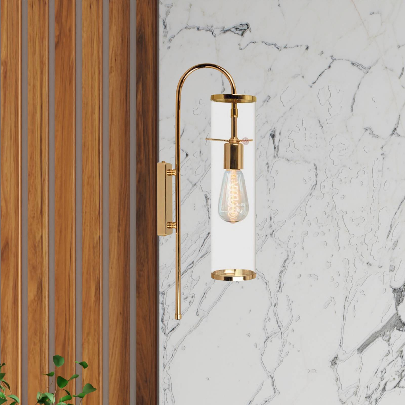 Wandlampe Leona ROYALTECH, dimmbar, für Wohn- / Esszimmer, Metall, Modern, Wandleuchte, Wandlampe Innen
