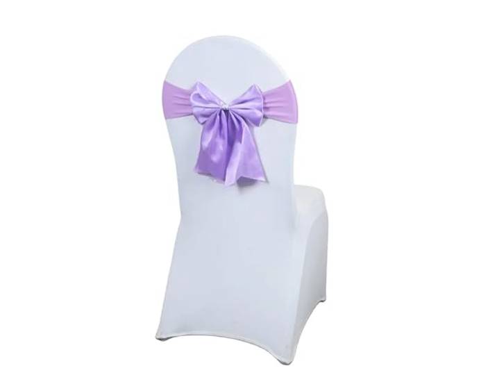 Stuhlschleifen für Hochzeiten 10/50/100PCS Satin Schärpen for Hochzeit Stühle Schleifen Krawatten Spandex passen alle Dekoration Hotel Geburtstag Party(9,50pcs)