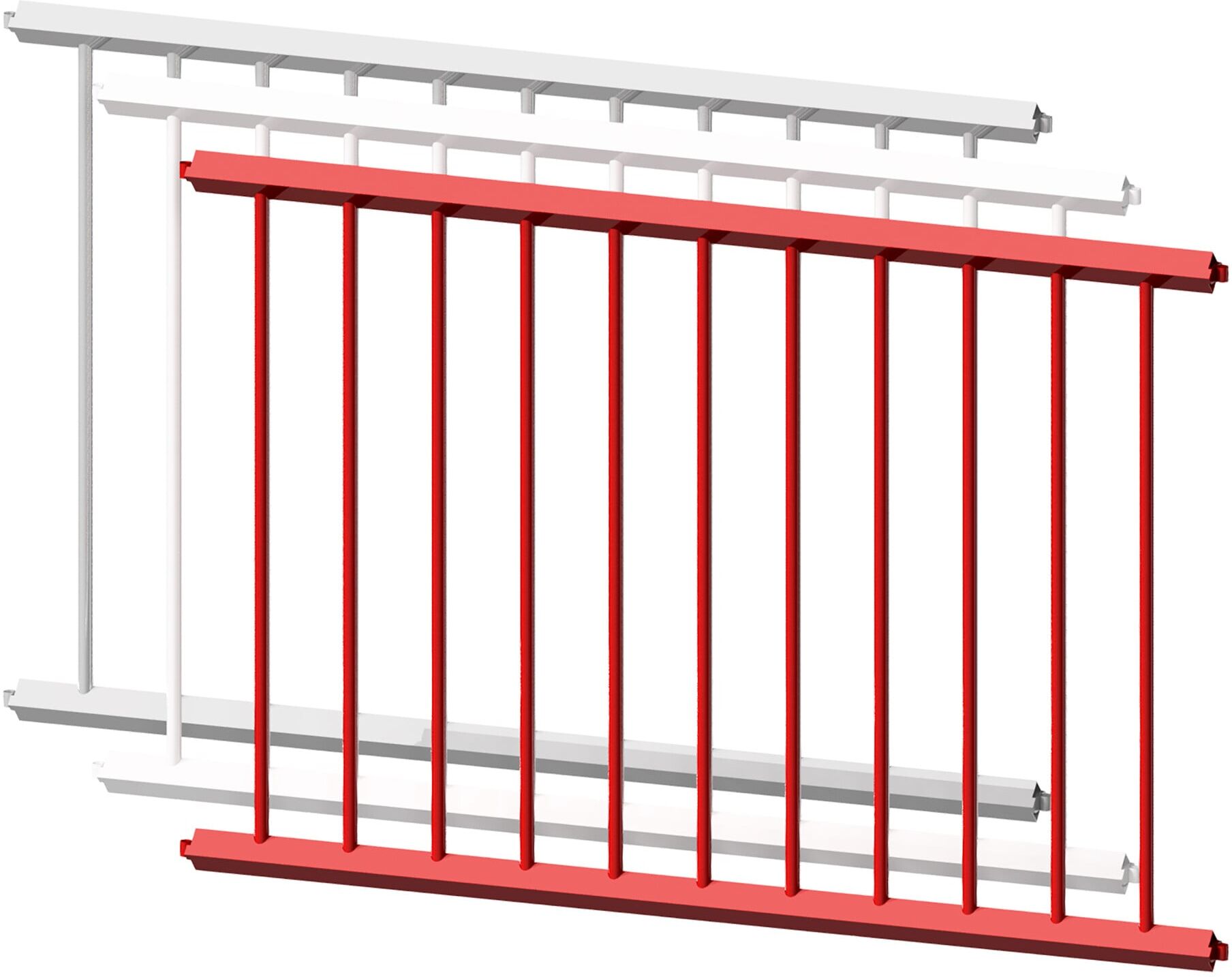 Schake Schutzzaun, Gitter 750mm rot, beschichtet (418_07BR)