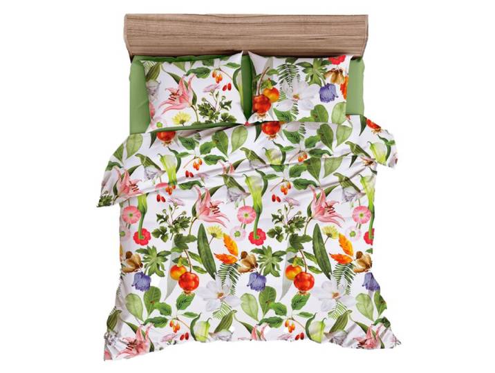 Bettwäsche mit tropischen Blüten & Früchten – 65x65 cm