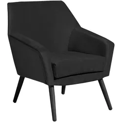 SESSEL Kachka Bezug Samtvelour Buche schwarz / schwarz