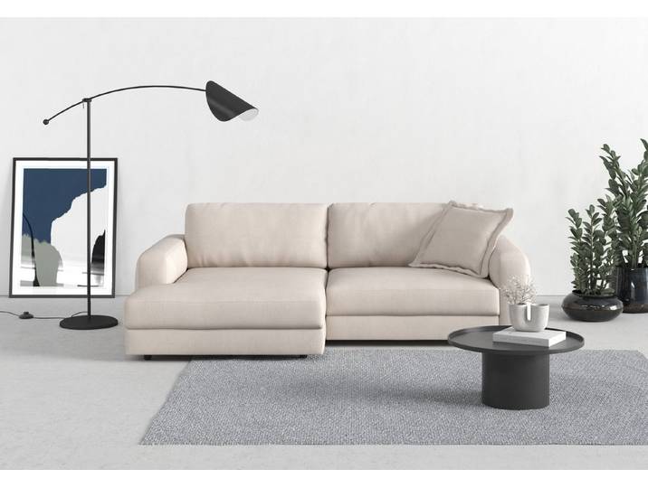 TRENDMANUFAKTUR Ecksofa Bourbon Mega_Ecke mit tollem Sitzkomfort, Breite 250cm, L-Form, mit extra hohem Sitzkomfort, auch in Cord erhältlich