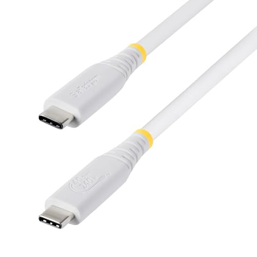 StarTech USB4 naar USB-C kabel, 40Gbps, 240W, 8K 60Hz, 4K 240Hz DP2.1, Wit, 50 cm